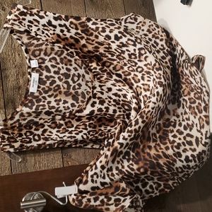 Van Winkle & Co. Women's Sleeveless Leopard Print Polyester Tank size XL